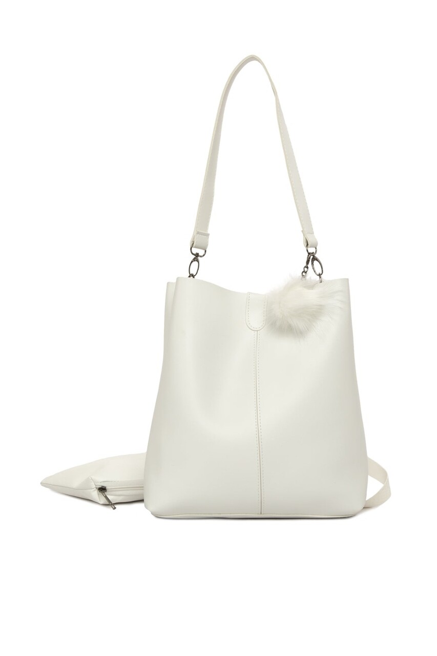 Geanta, Bagmori, 2770 - 38255 - White, piele ecologica,alb - imagine 5